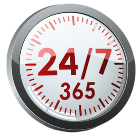 24/7 Erreichbarkeit
